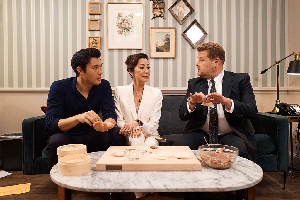 James Corden, Henry Golding, Michelle Yeoh, The Late Late Show
