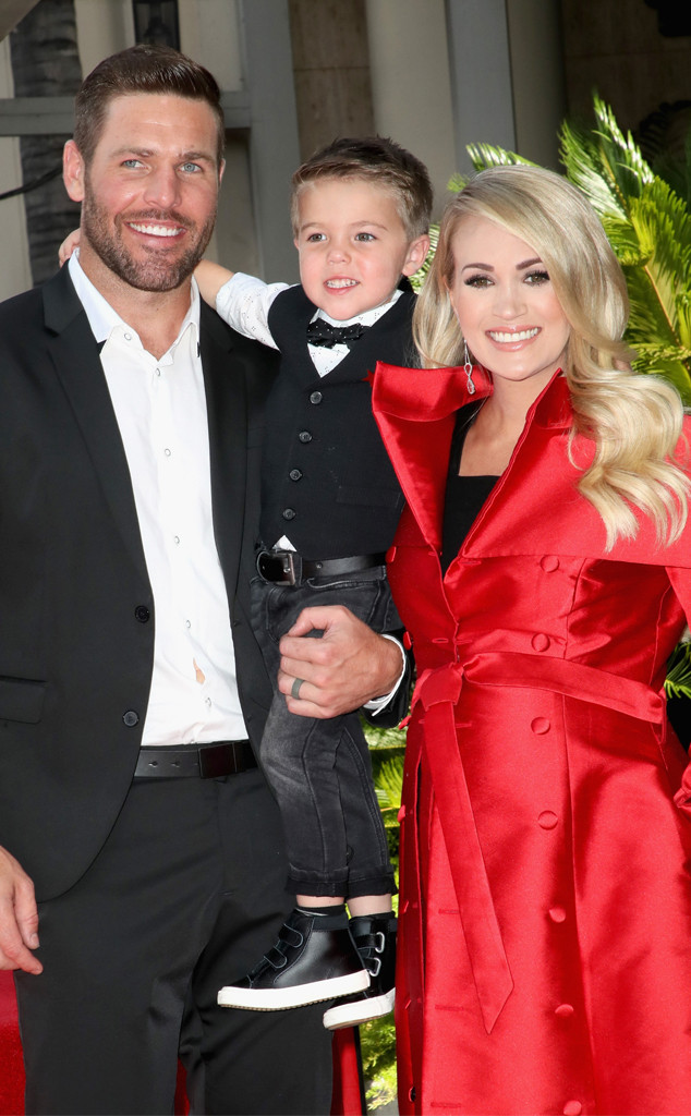 Mike Fisher and Carrie Underwood's 3-year-old son steals show at ceremonial  puck drop 