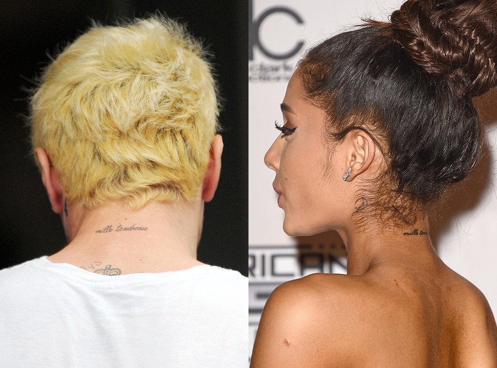 Pete Davidson, Ariana Grande, tattoos