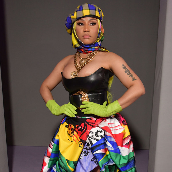 Nicki Minaj steals spotlight in maxi-dress at Versus Versace NYFW  afterparty