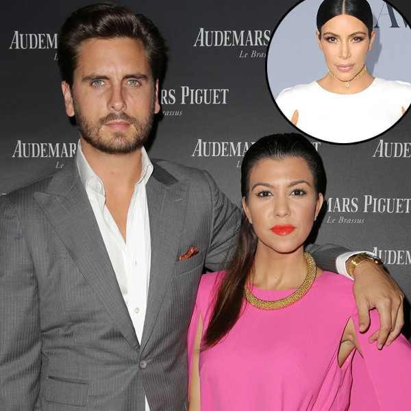 Scott Disick, Kourtney Kardashian, Kim Kardashian