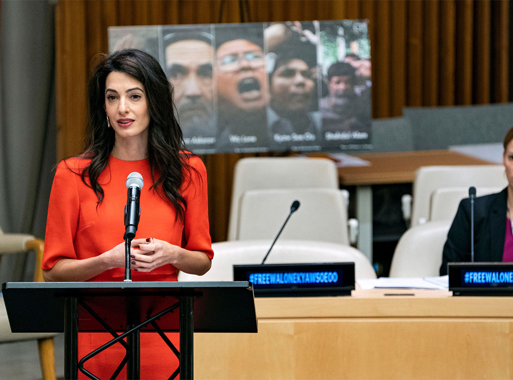 Amal Clooney Makes Surprising—and Stylish—UN Appearance - E! Online - CA