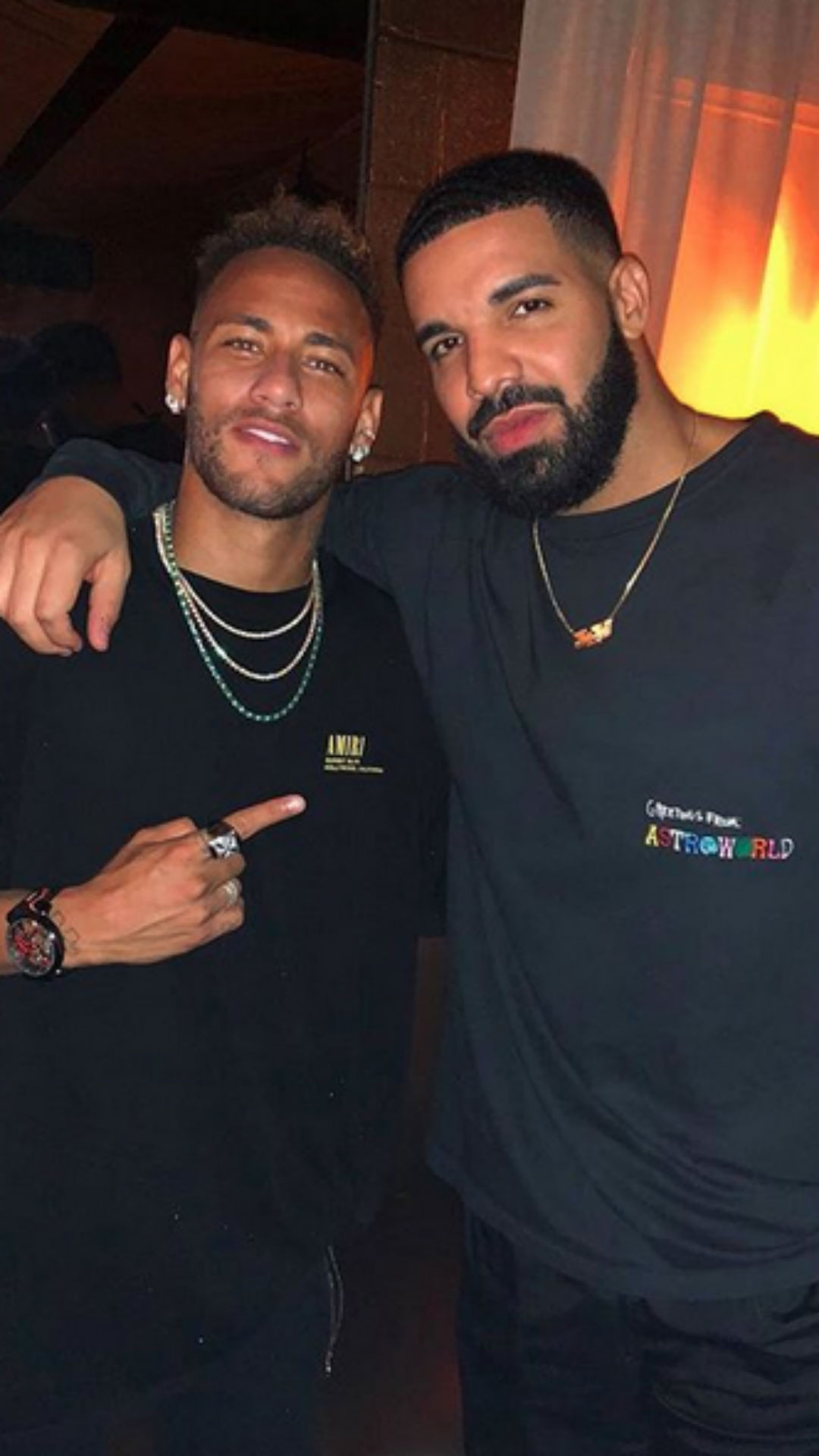 Neymar, Drake 
