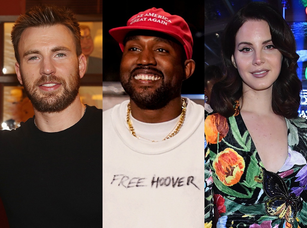 Chris Evans, Kanye West, Lana Del Rey