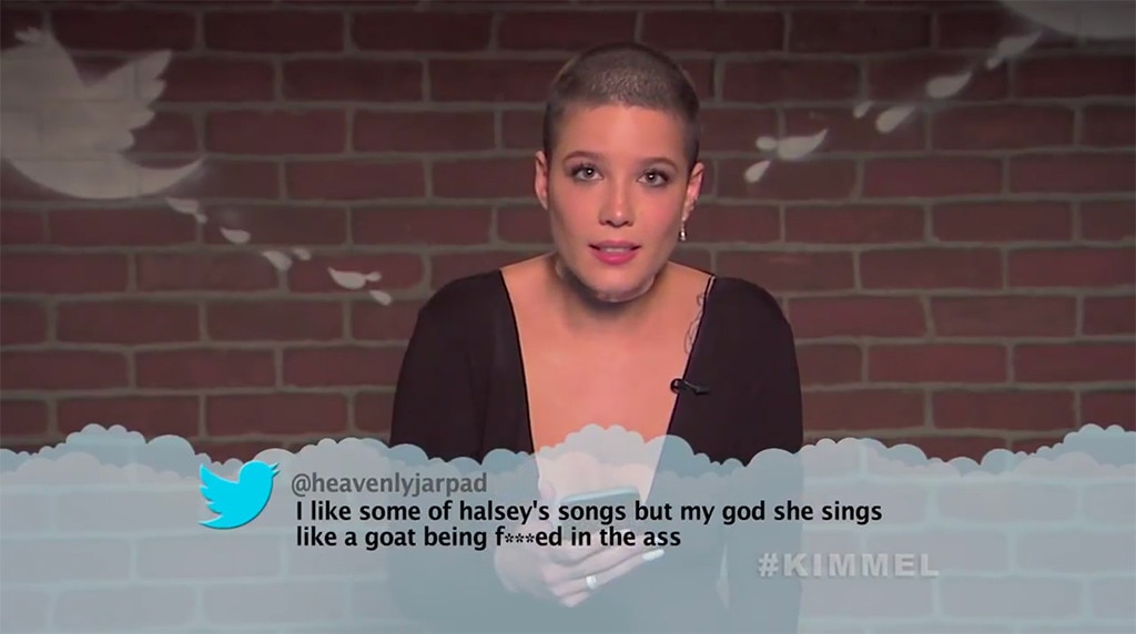 Halsey From Celebrity Mean Tweets From Jimmy Kimmel Live E News