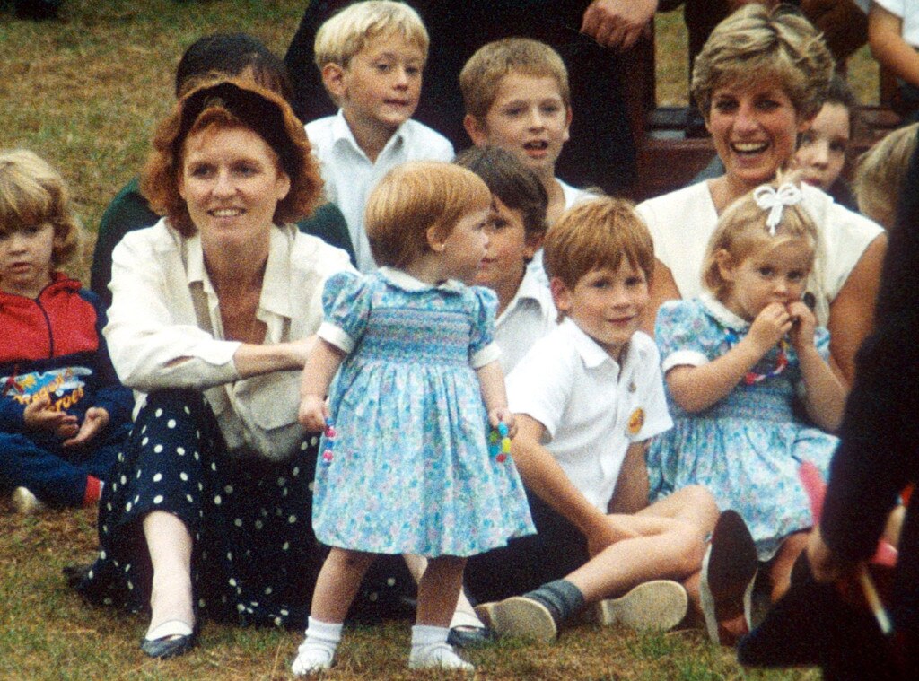 Prince Harry, Princess Eugenie, Sarah Ferguson, Princess Diana