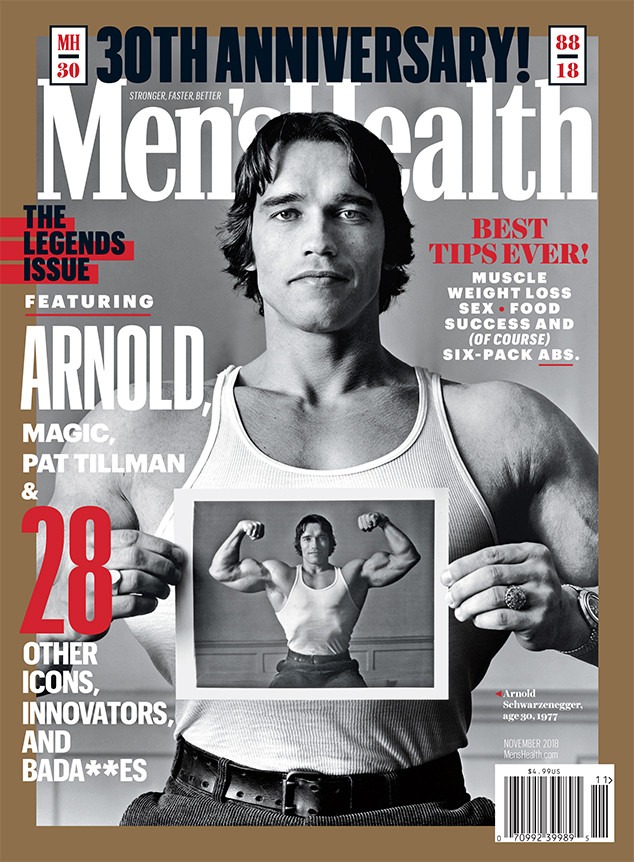 Arnold Schwarzenegger, Santé des hommes, numéro du 30e anniversaire