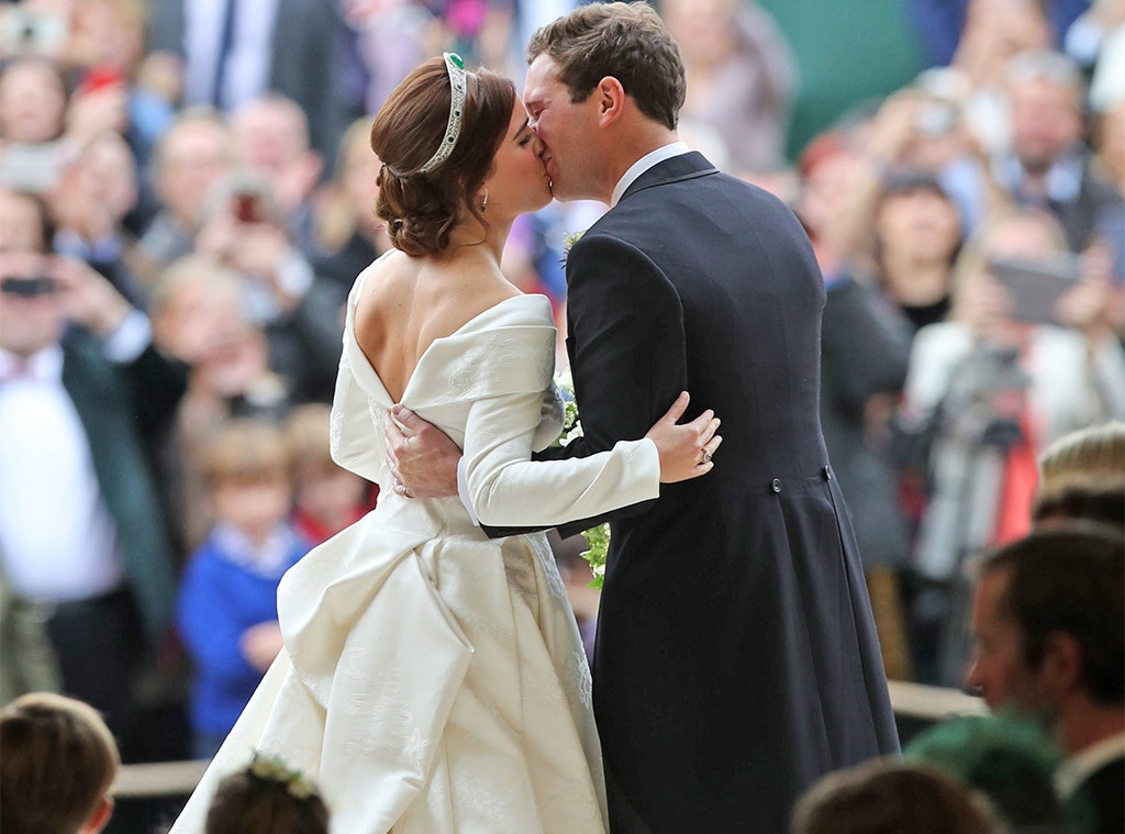 Kiss, Princess Eugenie, Jack Brooksbank, Princess Eugenie Royal Wedding