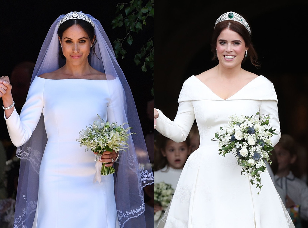 Princess Eugenie, Meghan Markle, Wedding Dresses