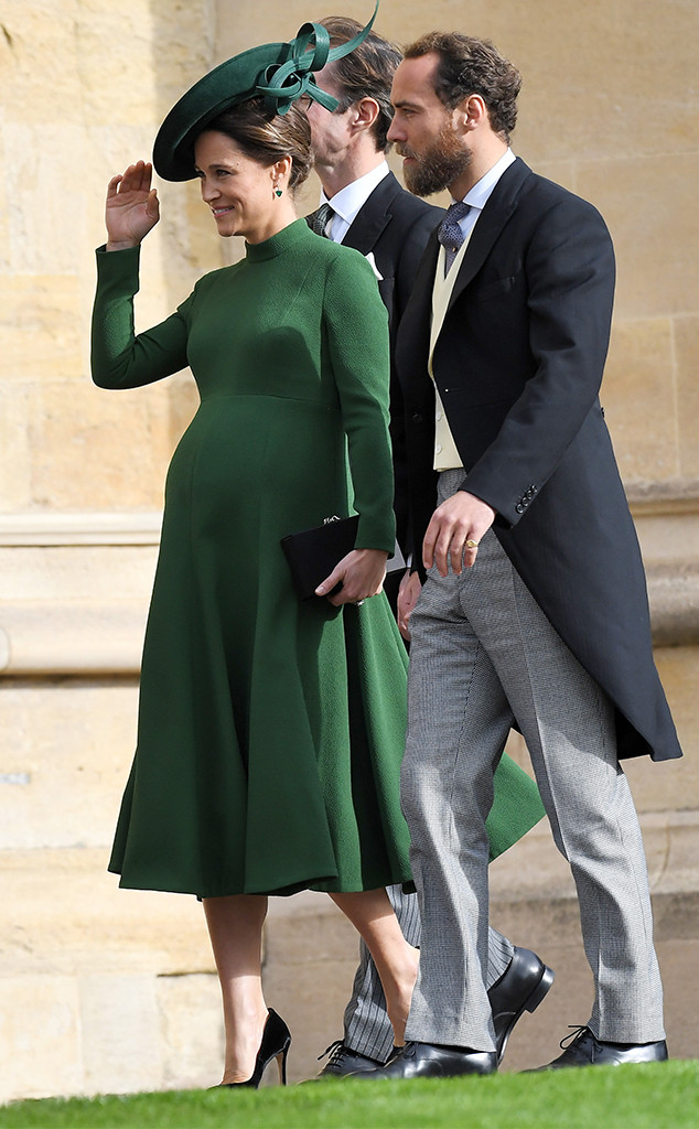 Pregnant Pippa Middleton Dazzles At Princess Eugenies Wedding E Online