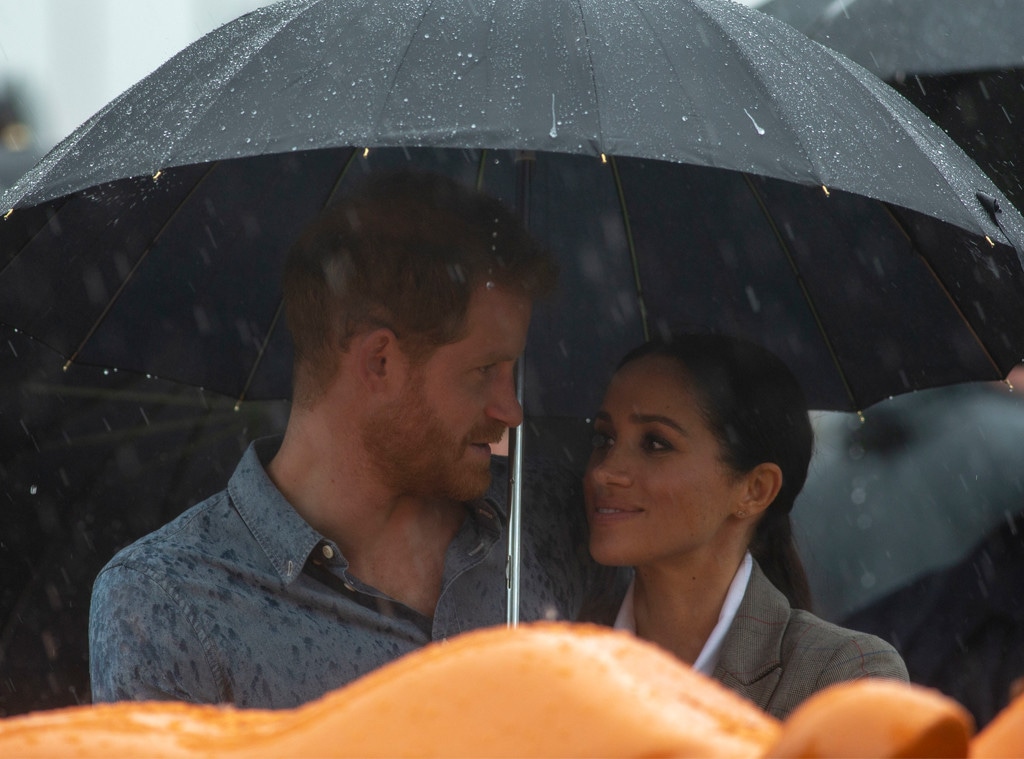 Meghan Markle, Prince Harry, Rain