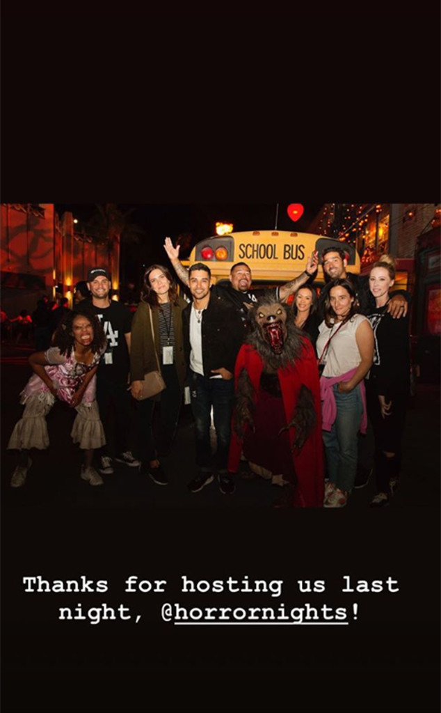 Mandy Moore, Wilmer Valderrama, Universal Studios Hollywood Halloween Horror Night, 2018