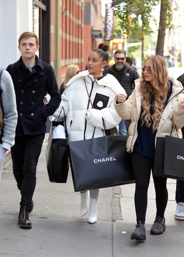 Ariana Grande Beige Oversized Jacket Street Style Hollywood 2019  SASSY  DAILY Fashion News