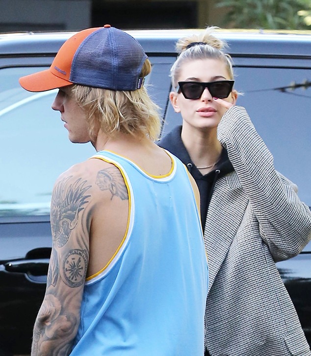 Hailey Baldwin And Justin Bieber Step Out For Lunch With Her