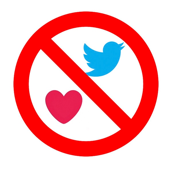 Twitter, logo, like button