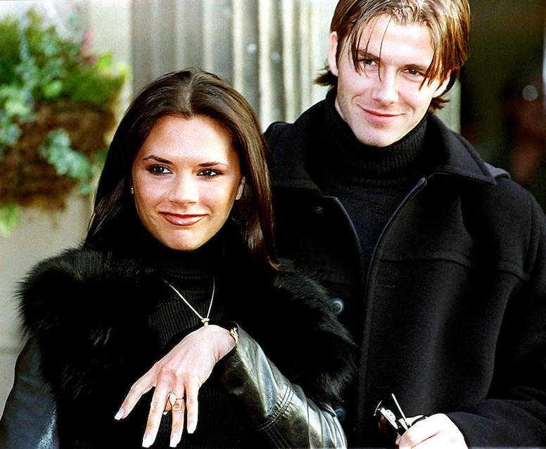 Victoria Beckham, David Beckham, engagement ring, 1998