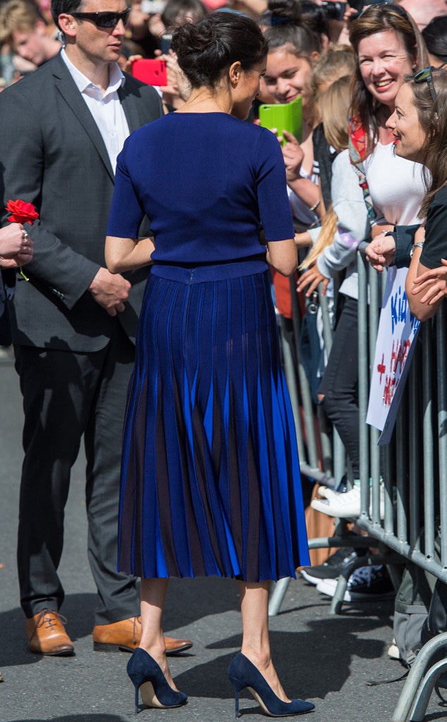 Meghan Markle Ends Royal Tour With a See-Through Skirt