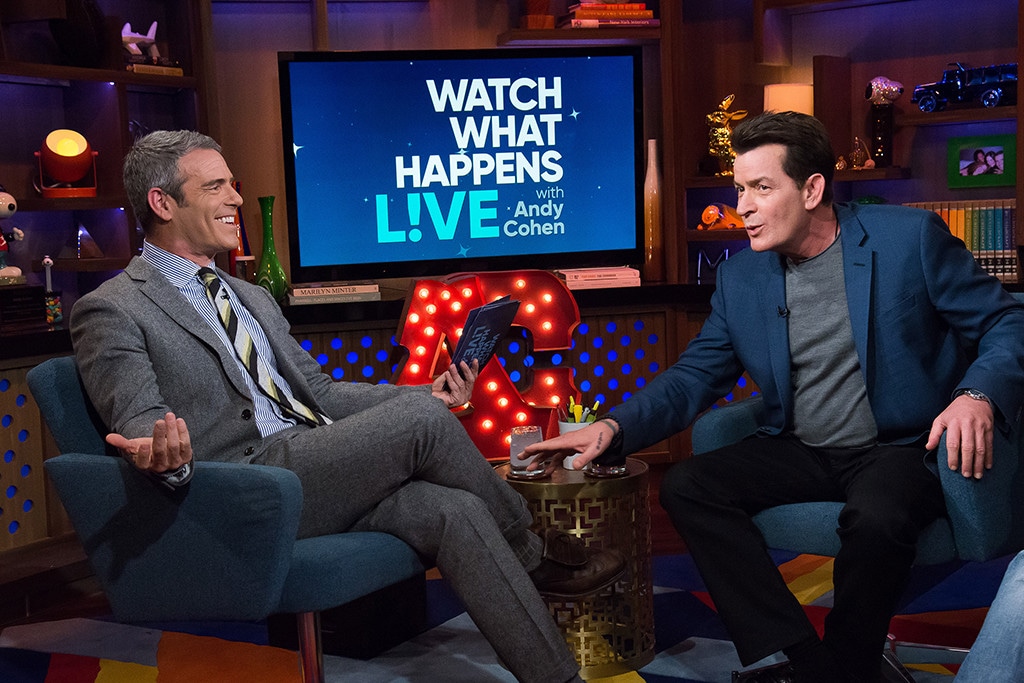 Andy Cohen, Charlie Sheen