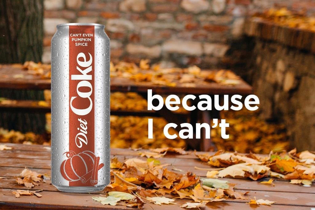 Diet Coke, Pumpkin Spice, Joke