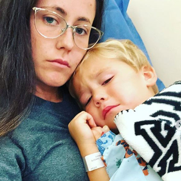 Teen Mom S Jenelle Evans Documents Son Kaiser S Surgery To Remove Adenoids E News Uk
