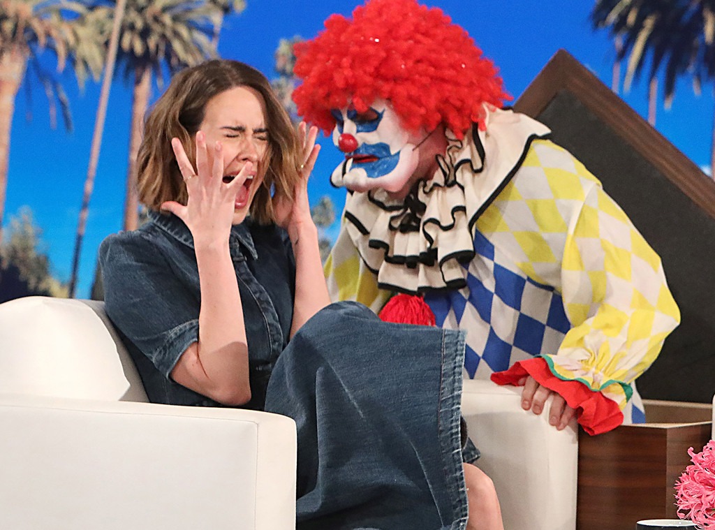 Sarah Paulson, The Ellen DeGeneres Show, Scared