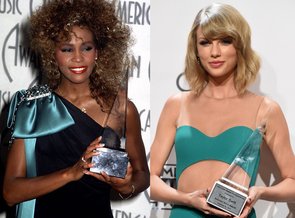 Whitney Houston, Taylor Swift, America Music Awards, AMA's