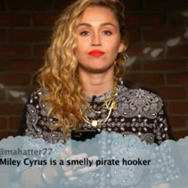 Miley Cyrus and More Stars React to Mean Tweets on Jimmy Kimmel Live ...