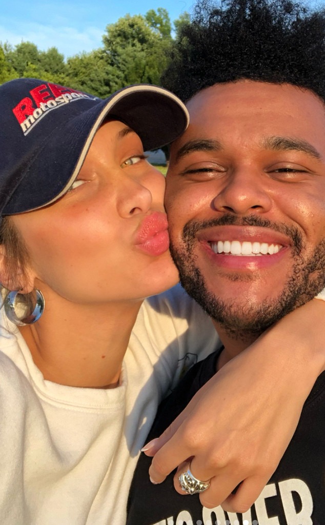 The Weeknd Cheers on Girlfriend Bella Hadid at 2018 Victoria's Secret