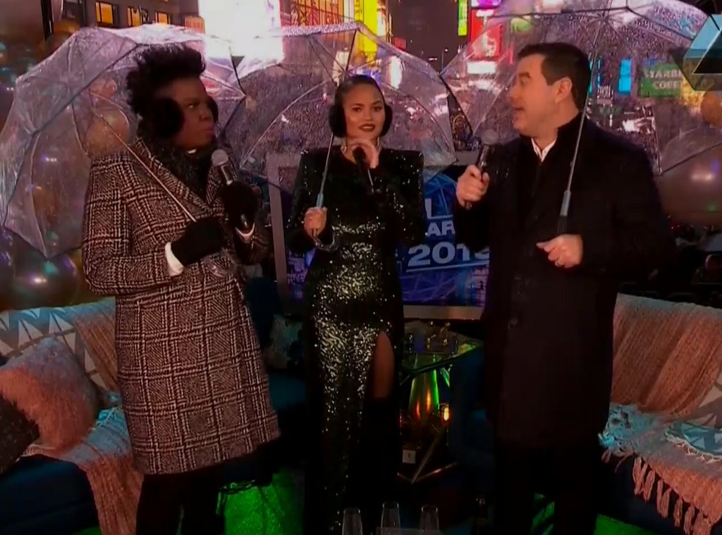 Chrissy Teigen, Leslie Jones, Carson Daly, New Year's Eve 2018