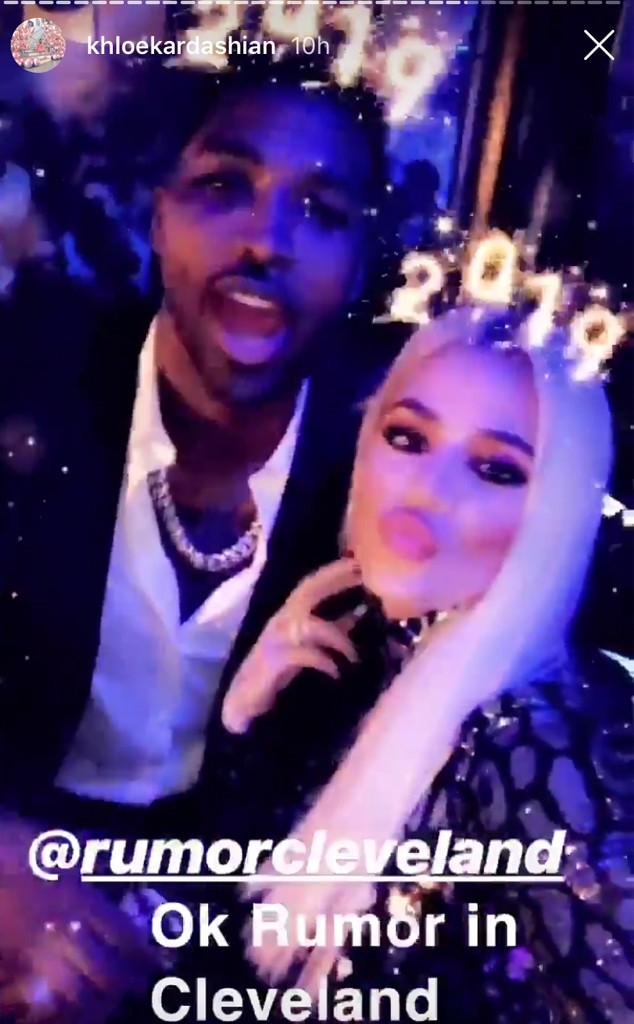 Khloe Kardashian, Tristan Thompson, New Year's Eve 2018