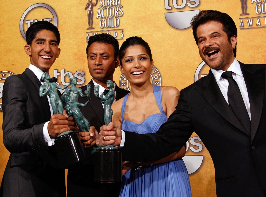 Slumdog Millionaire, Dev Patel, Irrfan Khan, Freida Pinto, Anil Kapoor, 2009 SAG Awards