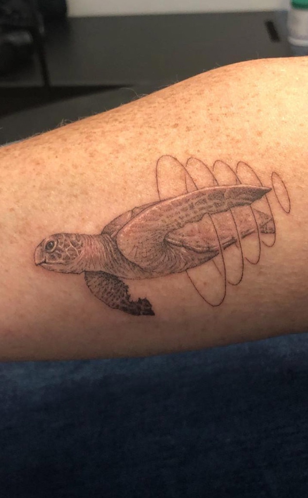 Its just turtles all the way down  Part 2 of my Absurd Space Imagery  Leg by Josh Leahy at Sacred Skin Br  Turtle tattoo designs Green tattoos  Turtle tattoo