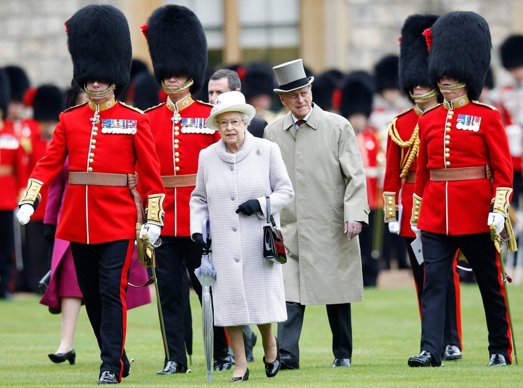 Queen Elizabeth II, Prince Philip, Guards