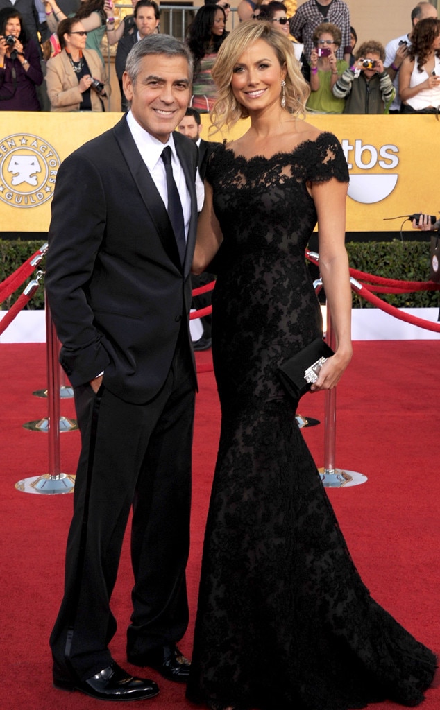 George Clooney & Stacy Keibler from SAG Awards Couples Who Didn't Last ...