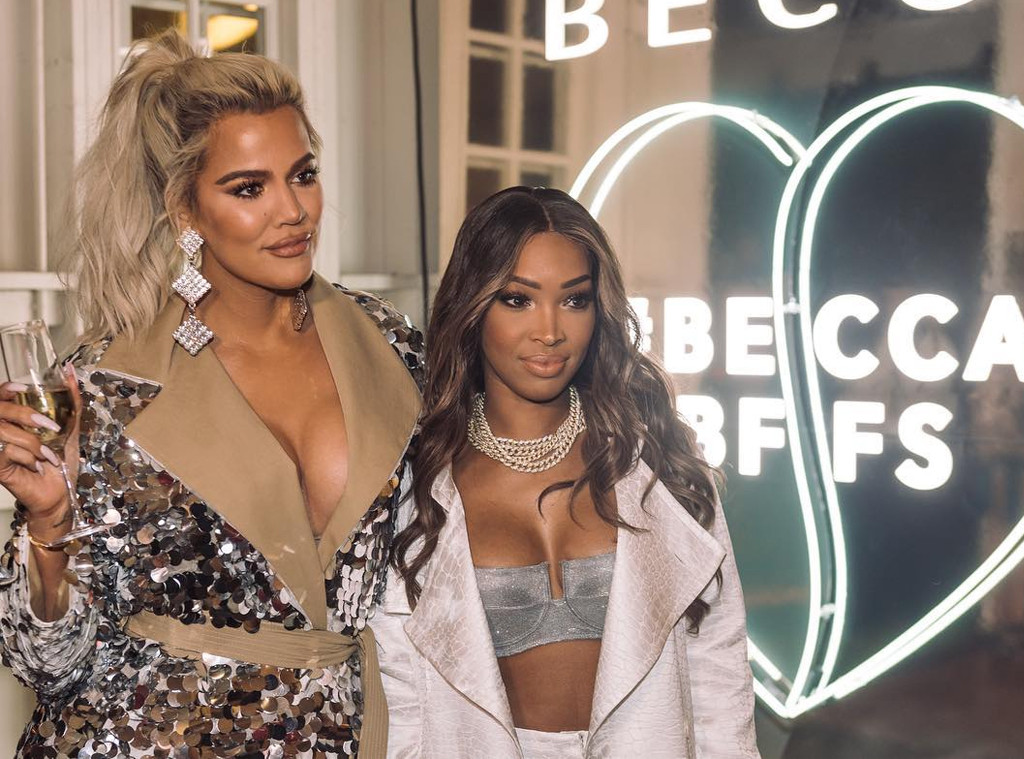 Khloe Kardashian's BFF Malika Haqq shows off her bare boobs in totally see- through top at LA red carpet in new photos