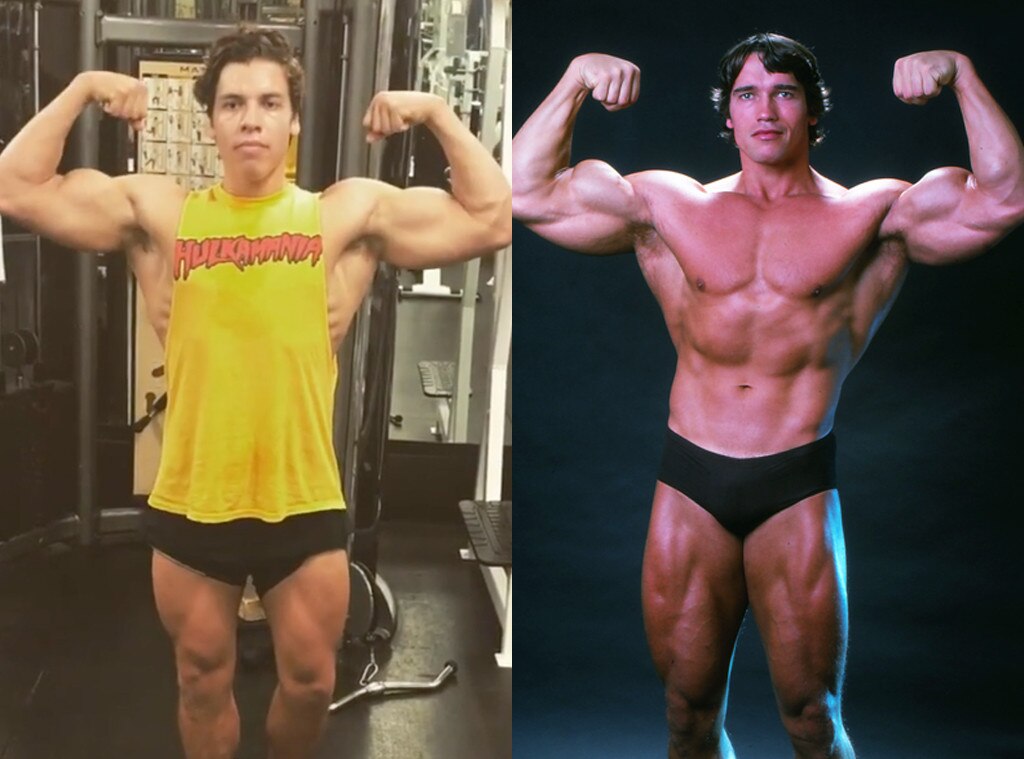 Arnold Schwarzenegger's Son Poses Like Dad - Muscle & Fitness