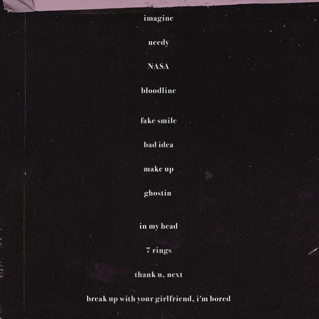 Ariana Grande, Thank U, Next, Tracklist