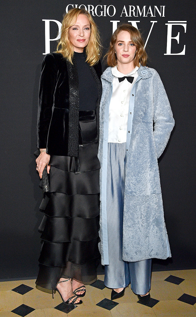 Uma Thurman And Maya Hawke Look Like Twins During Fashion Week E Online
