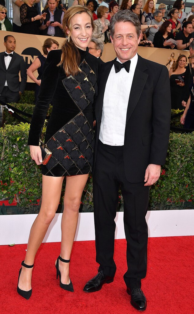 Anna Eberstein, Hugh Grant, First Time Photographed at SAGs