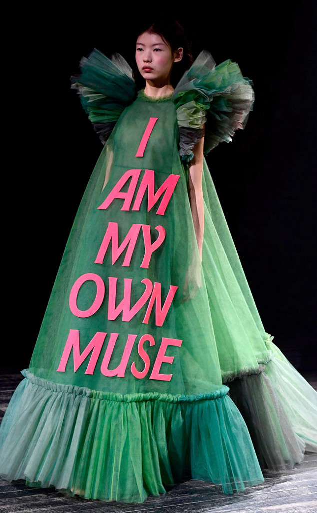 Viktor Rolf Make A Literal Statement With New Couture Collection E Online