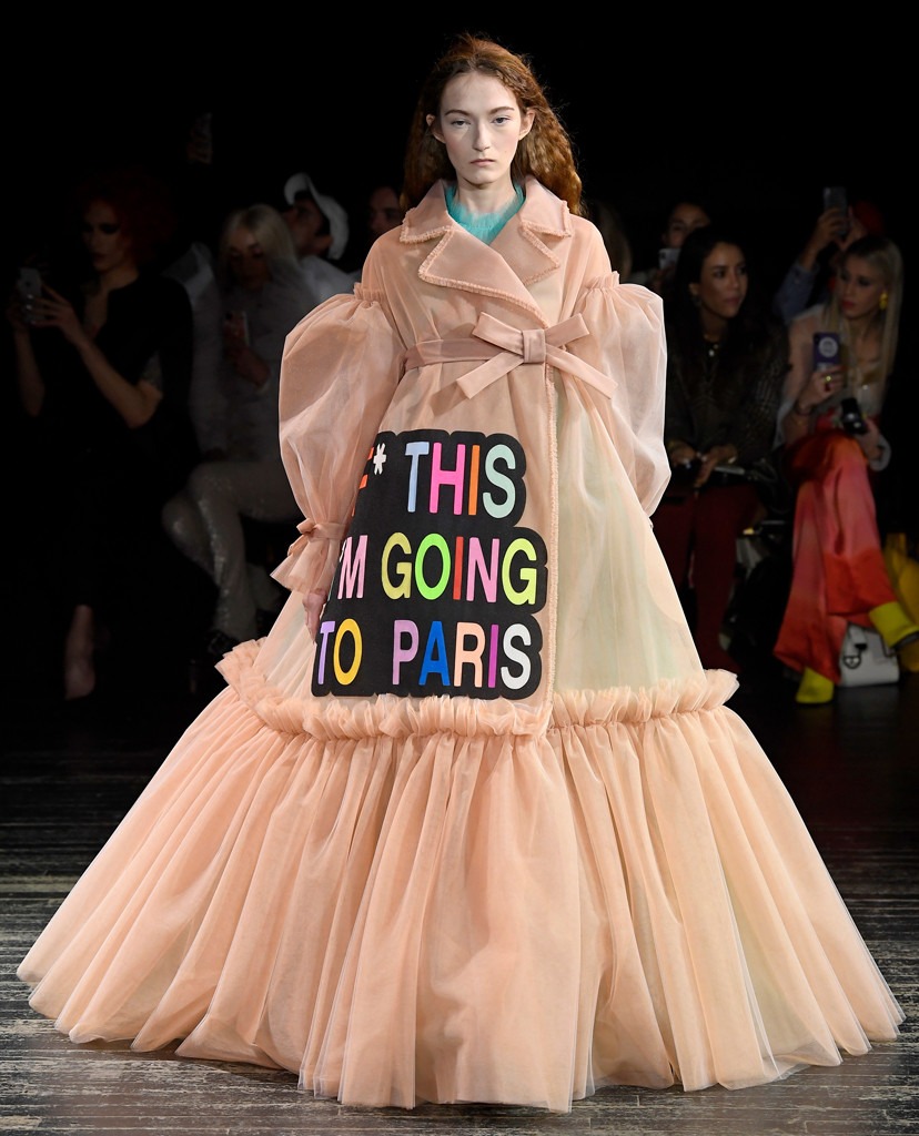 Model, Viktor & Rolf, Haute Couture, 2019 Paris Fashion Week