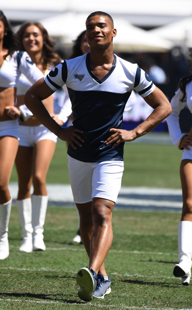PHOTOS: Rams make history with first male cheerleaders in Super