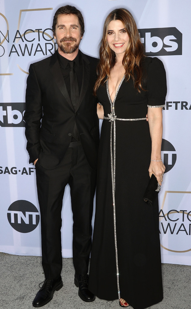 Christian Bale & Sibi Blazic from 2019 SAG Awards: Red Carpet Couples