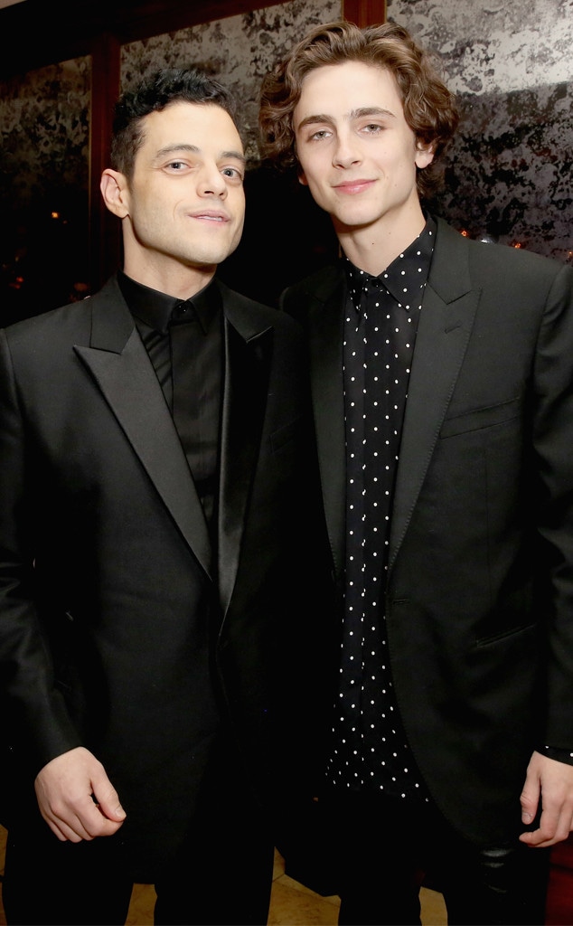 Rami Malek, Timothée Chalamet, 2019 SAG Awards, After Party