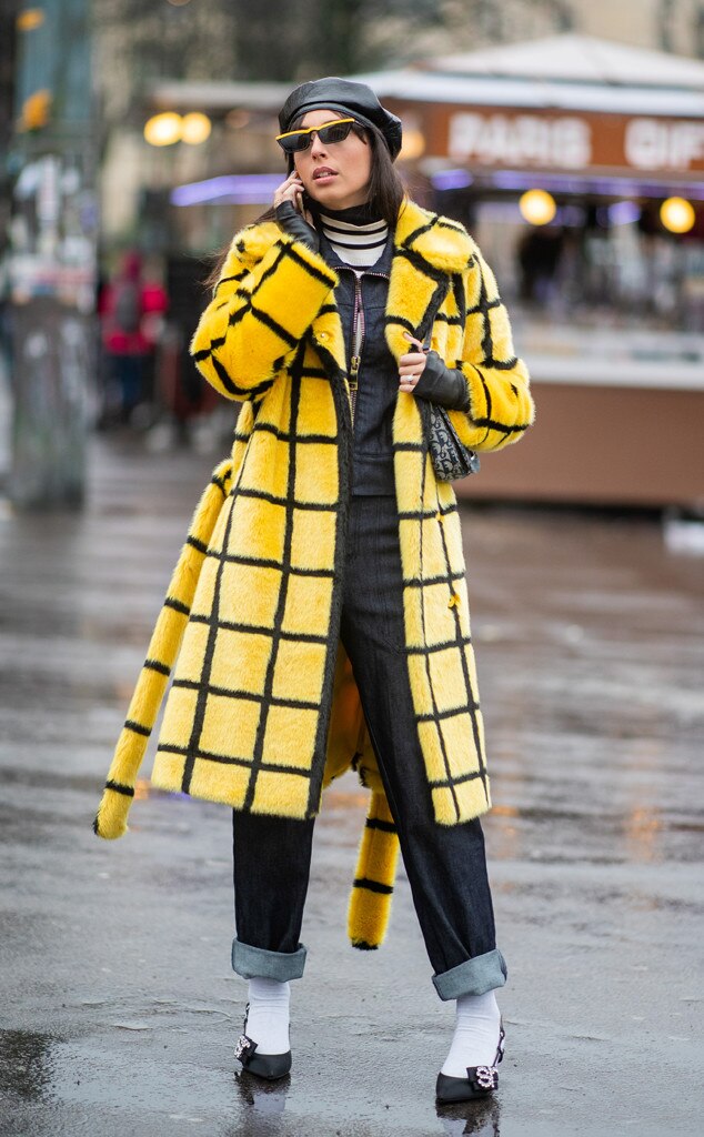 Not-So-Mellow Yellow from The Best Street Style From Fashion Week Fall ...