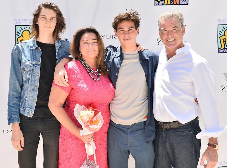 Lookalike Celeb Kids From Fashion Week, Dylan Brosnan, Pierce Brosnan, Keely Shaye Smith, Paris Brosnan