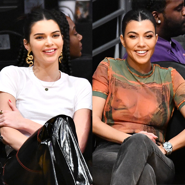 Kendall Jenner is all smiles while seen courtside with new