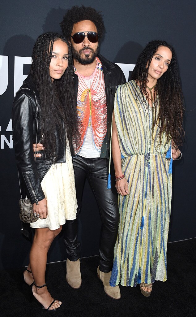 Lookalike Celeb Kids From Fashion Week, Lenny Kravitz, Zoe Kravitz, Lisa Bonet 