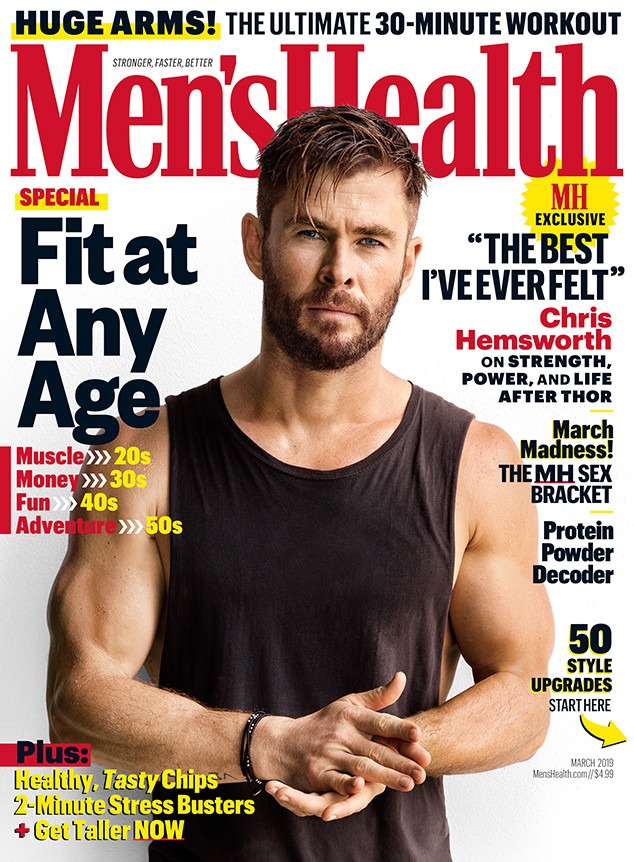 Chris Hemsworth, Men's Health