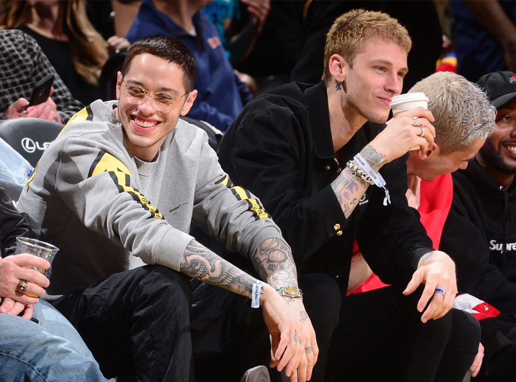 Pete Davidson And Machine Gun Kelly Hang At Basketball Game Together E Online Ca Pete Davidson And Machine Gun Kelly Hang At Basketball Game Together E Online Ca